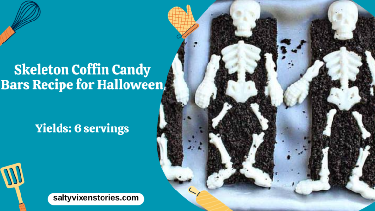 Skeleton Coffin Candy Bars Recipe for Halloween