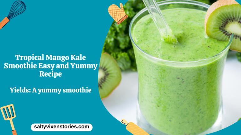 Tropical Mango Kale Smoothie Easy and Yummy Recipe