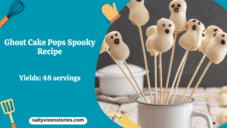 Ghost Cake Pops Spooky Recipe