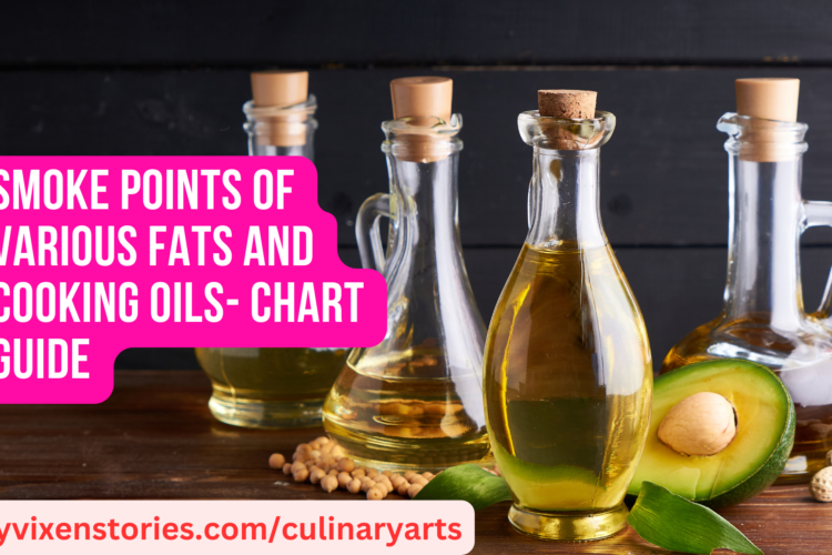 Smoke Points of Various Fats and Cooking Oils Chart Guide