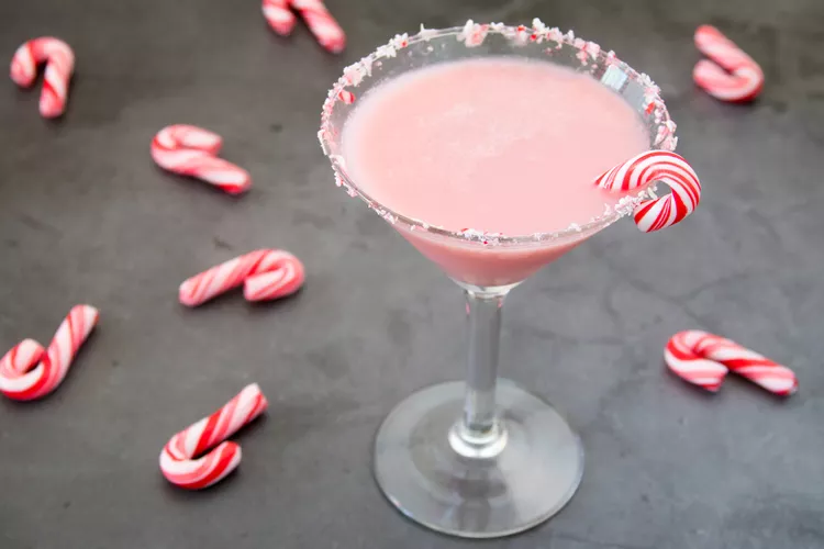 candy cane martini