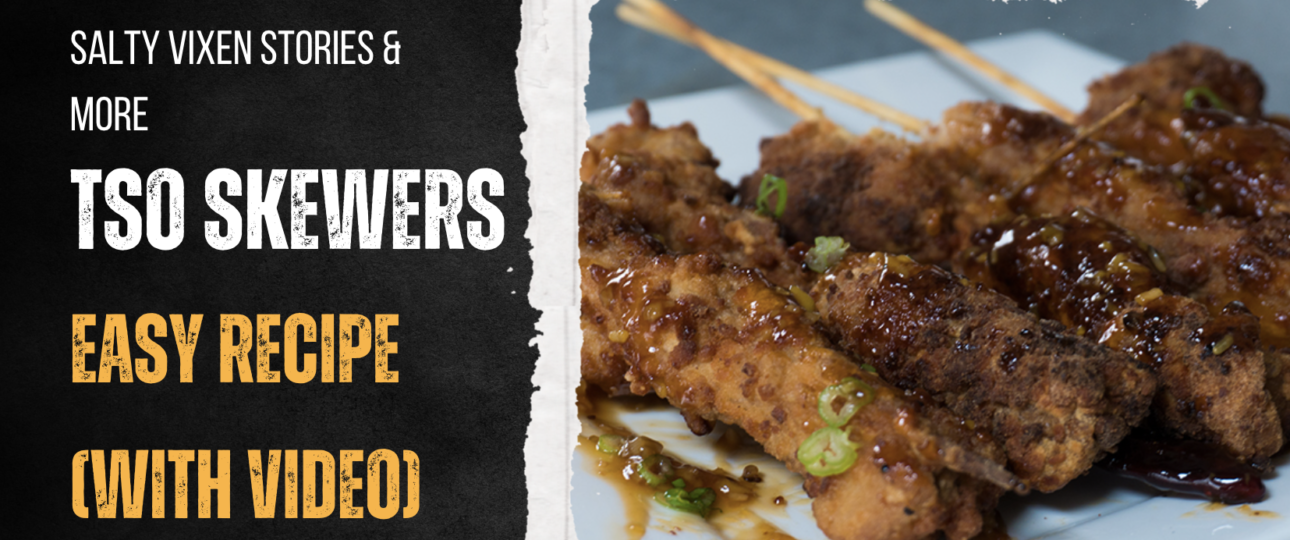 tso skewers easy recipe with video
