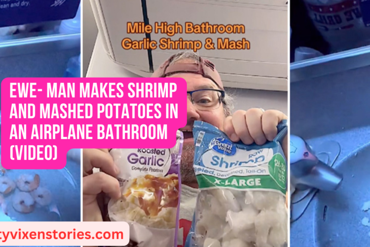 Ewe Man makes Shrimp and Mashed Potatoes in an Airplane Bathroom VIDEO