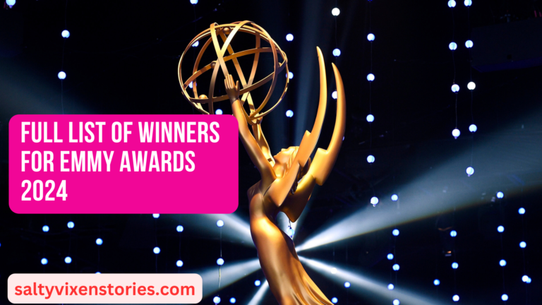 Full List of Winners for Emmy Awards 2024