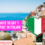 100 Ways to Say I Love You in Italian