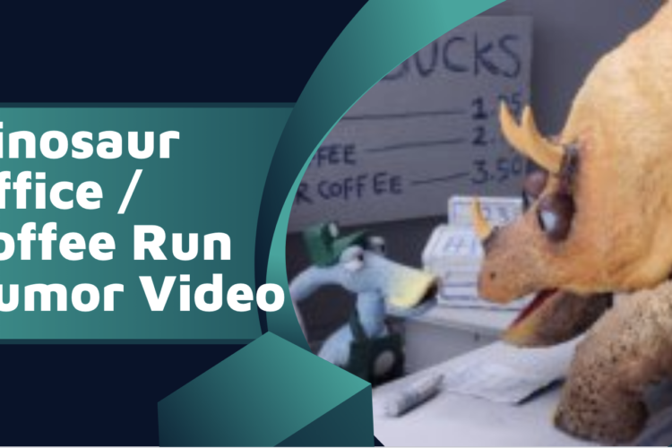 Dinosaur office coffee run video funny