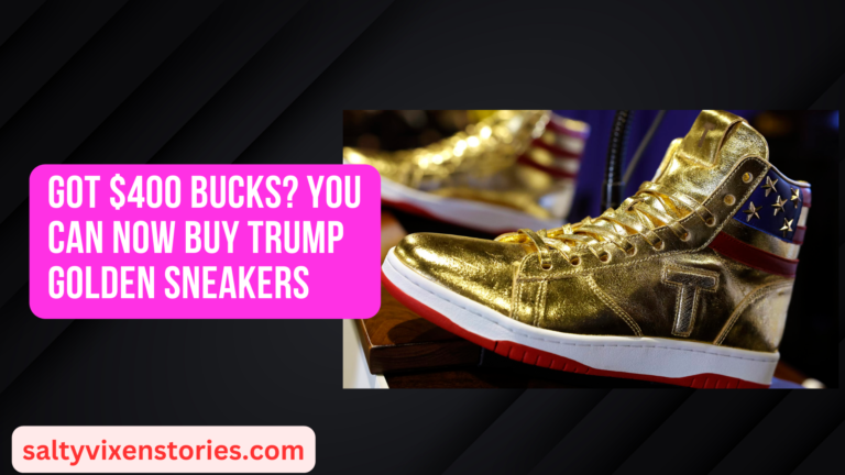 Got $400 Bucks? You can Now Buy Trump Golden Sneakers