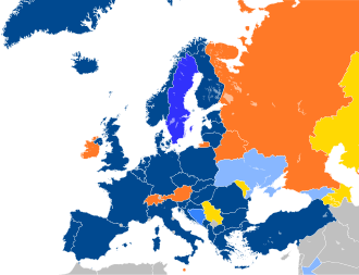 Major NATO affiliations in Europe.svg
