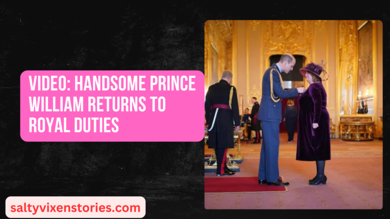 VIDEO Handsome Prince William Returns to Royal duties