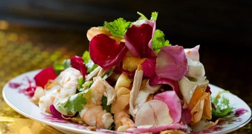 thai rose petal salad