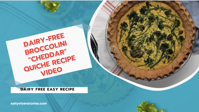 Dairy-Free Broccolini “Cheddar” Quiche Recipe Video