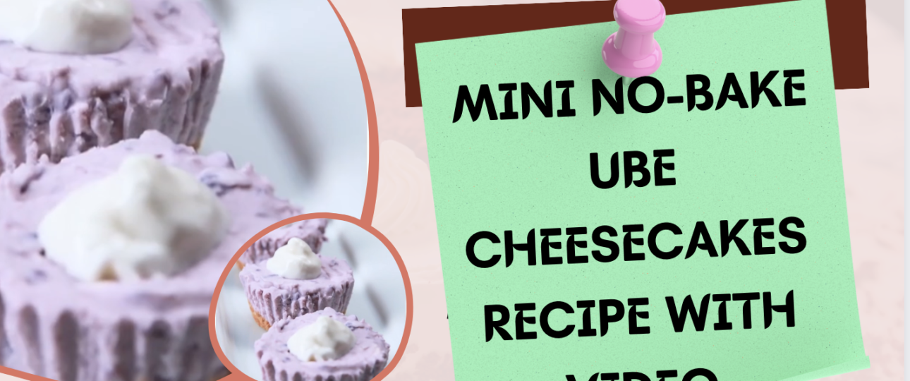 Mini No Bake Ube Cheesecakes Recipe with Video