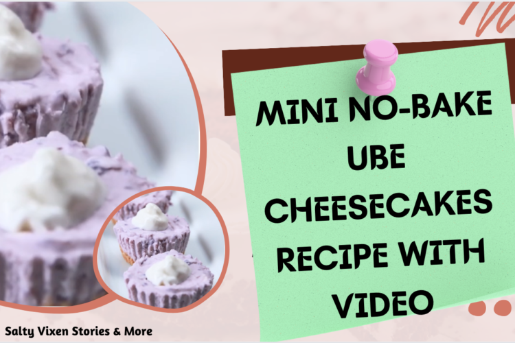 Mini No Bake Ube Cheesecakes Recipe with Video