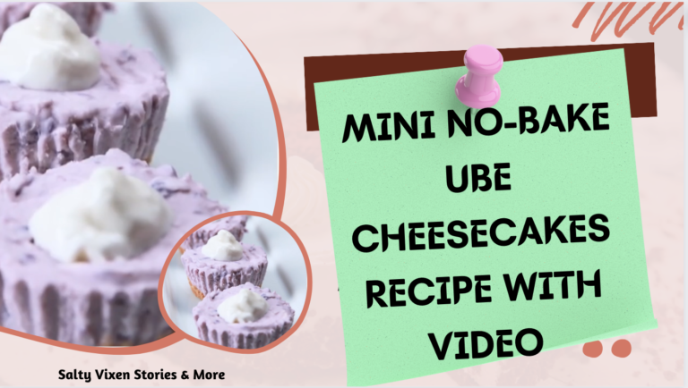 Mini No-Bake Ube Cheesecakes Recipe with Video
