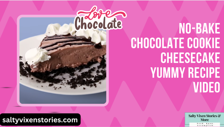 VIDEO No-Bake Chocolate Cookie Cheesecake Yummy Recipe