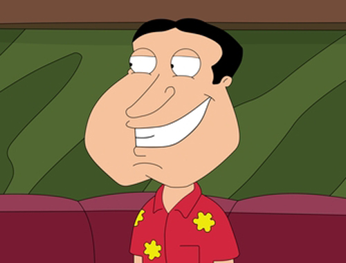 quagmire family guy smiling