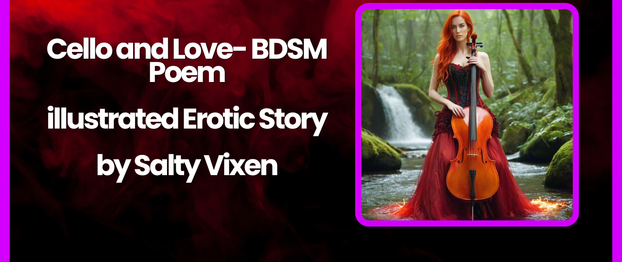 Cello and Love BDSM Poem illustrated Erotic Story by Salty Vixen
