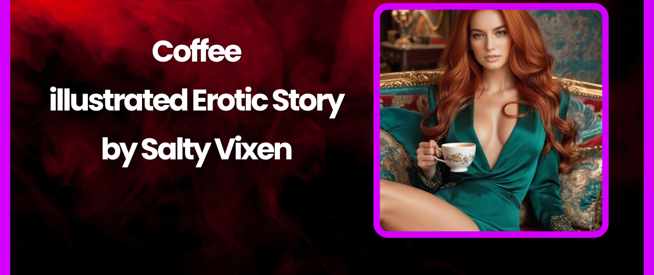 Coffee illustrated Erotic Story by Salty Vixen