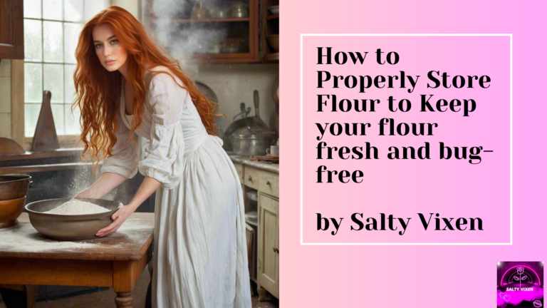 How to Properly Store Flour to Keep your flour fresh and bug-free