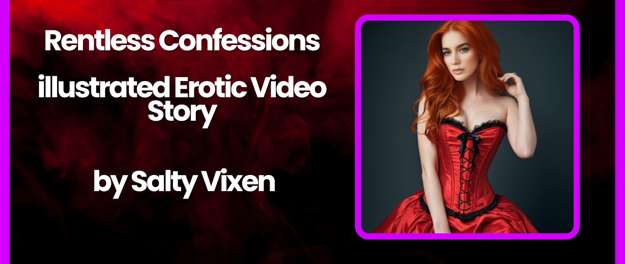 Rentless Confessions illustrated Erotic Video Story by Salty Vixen