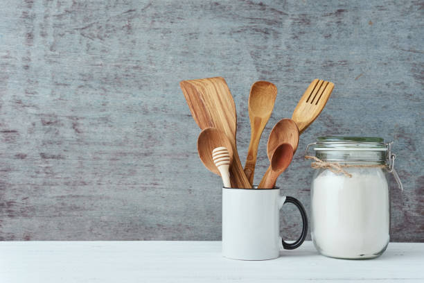 wooden kitchen spoons
