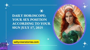 Daily Horoscope: Your Sex Position According to Your Sign July 17, 2025