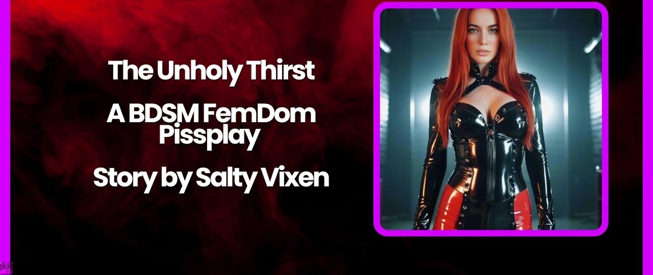 The Unholy Thirst A BDSM FemDom Pissplay Story by Salty Vixen