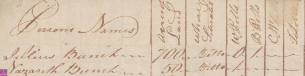 my 5th great grandpa Juliius Bunch, he is listed as 'black' . His brother, Nazareth Bunch listed as 'white'. They were 100% Native American