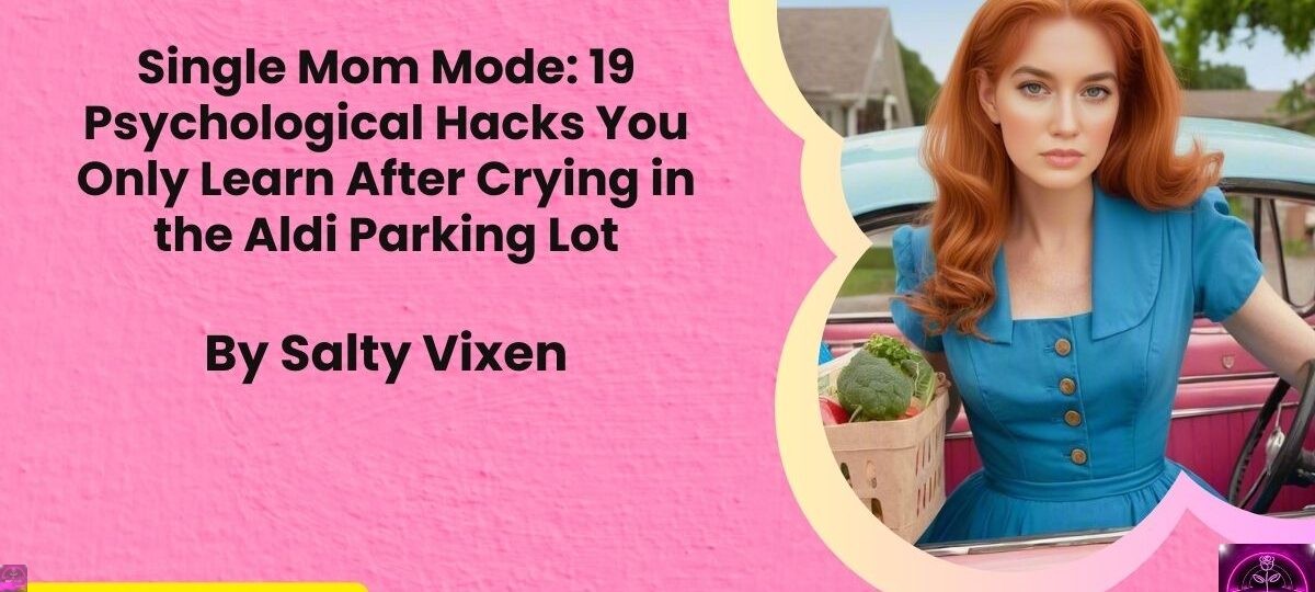 Single Mom Mode 19 Psychological Hacks You Only Learn After Crying in the Aldi Parking Lot