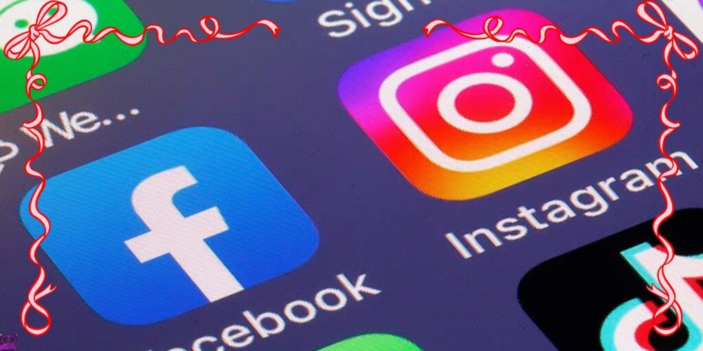 retro facebook and instagram logo