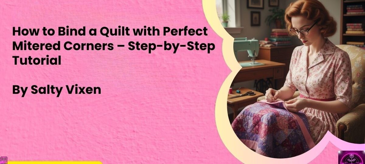 How to Bind a Quilt with Perfect Mitered Corners – Step by Step Tutorial