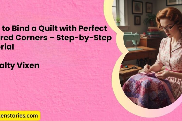 How to Bind a Quilt with Perfect Mitered Corners – Step by Step Tutorial