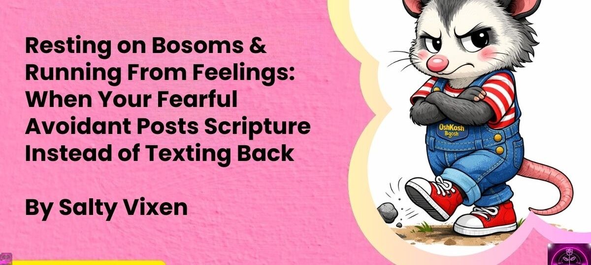 Resting on Bosoms Running From Feelings When Your Fearful Avoidant Posts Scripture Instead of Texting Back