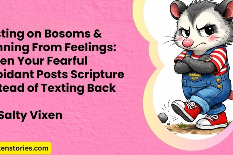 Resting on Bosoms Running From Feelings When Your Fearful Avoidant Posts Scripture Instead of Texting Back