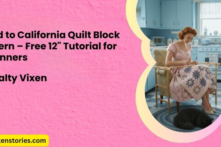 Road to California Quilt Block Pattern – Free 1222 Tutorial for Beginners