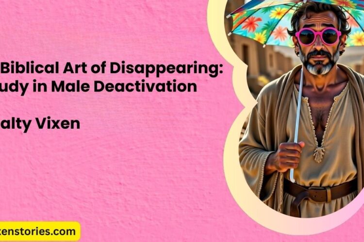 The Biblical Art of Disappearing A Study in Male Deactivation