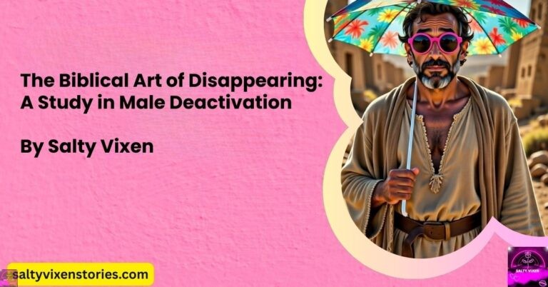 The Biblical Art of Disappearing: A Study in Male Deactivation