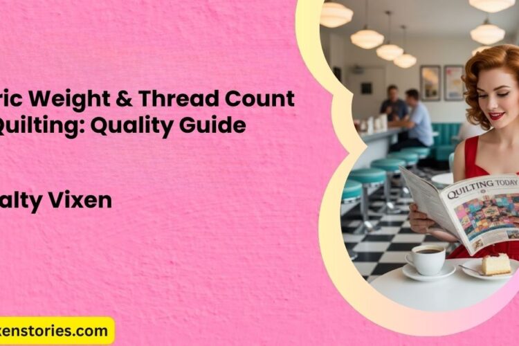 can you generate a phot of a 1950s housewife with red hair quilting in the living room