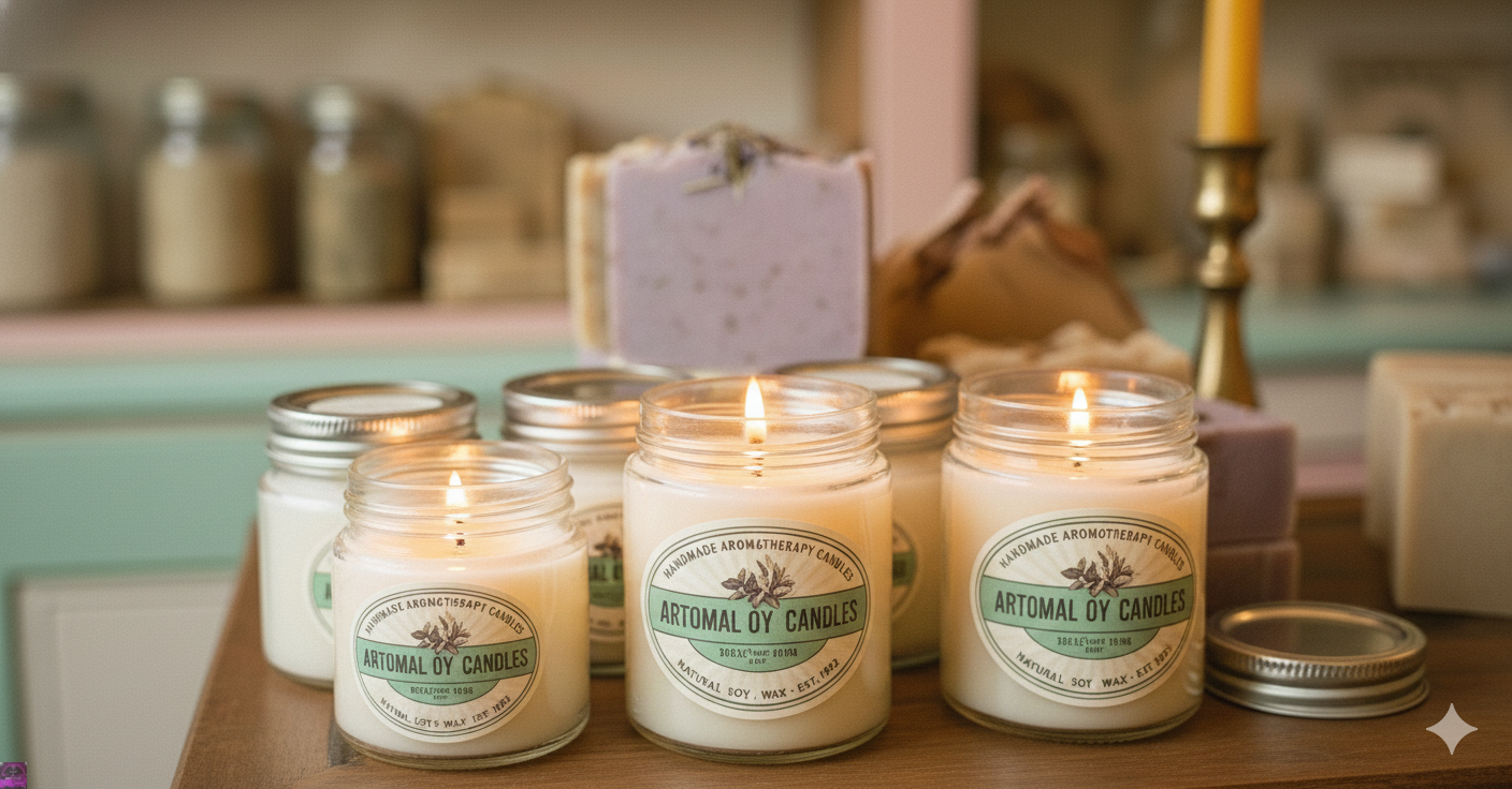 Container candles - handmade jar candles