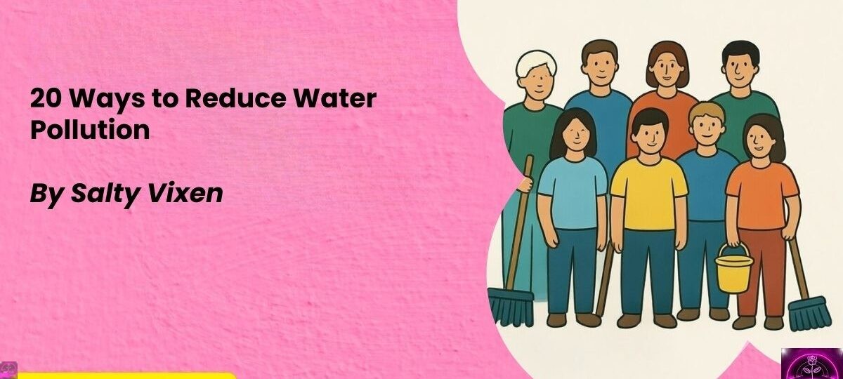 20 ways to reduce water pollution