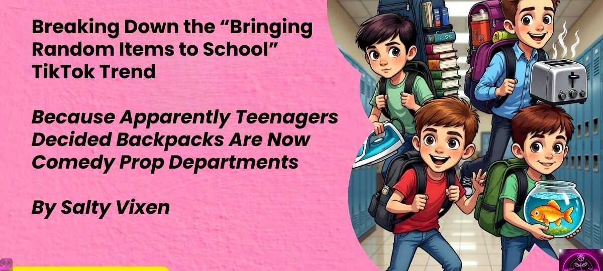 Breaking Down the Bringing Random Items to School TikTok Trend