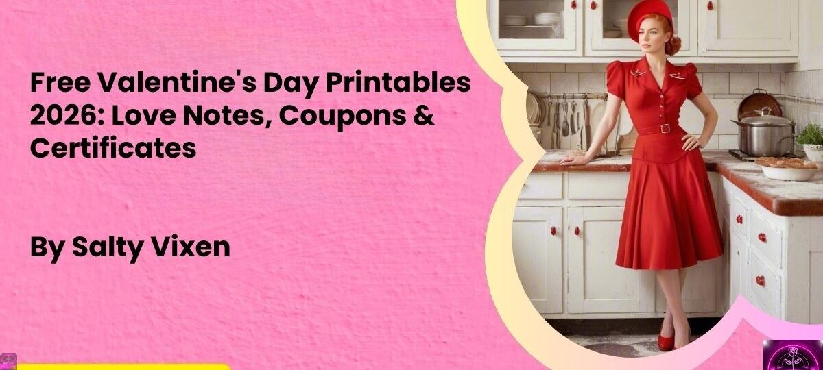 Free Valentines Day Printables 2026 Love Notes Coupons Certificates Salty Vixen