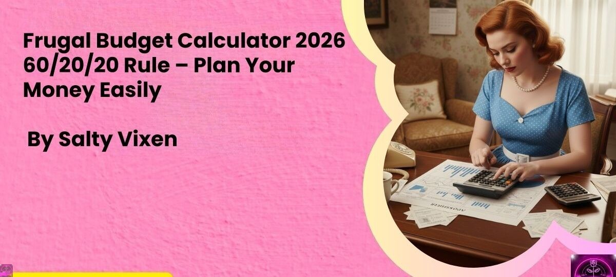 Frugal Budget Calculator 2026 602020 Rule – Plan Your Money Easily