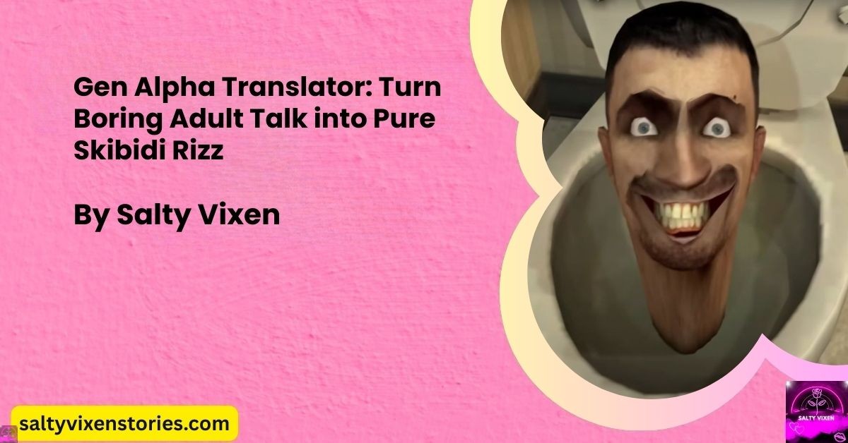 Pure Rizz Gen Alpha Translator: Turn Boring Adult Talk into Pure Skibidi Rizz