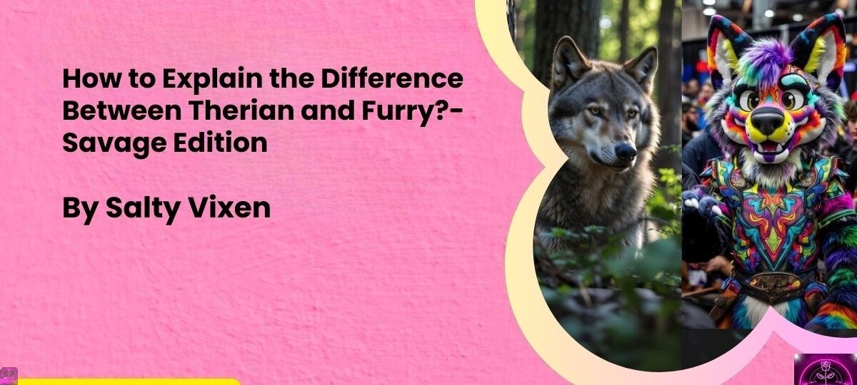 How to Explain the Difference Between Therian and Furry Savage Edition cover