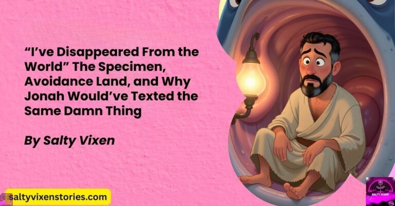 “I’ve Disappeared From the World” The Specimen, Avoidance Land, and Why Jonah Would’ve Texted the Same Damn Thing