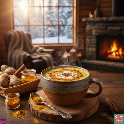 Super Easy How to Make Cinnamon Turmeric Ginger Tea with Powder pic