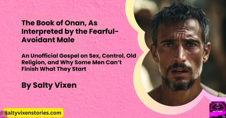 The Book of Onan, As Interpreted by the Fearful-Avoidant Male