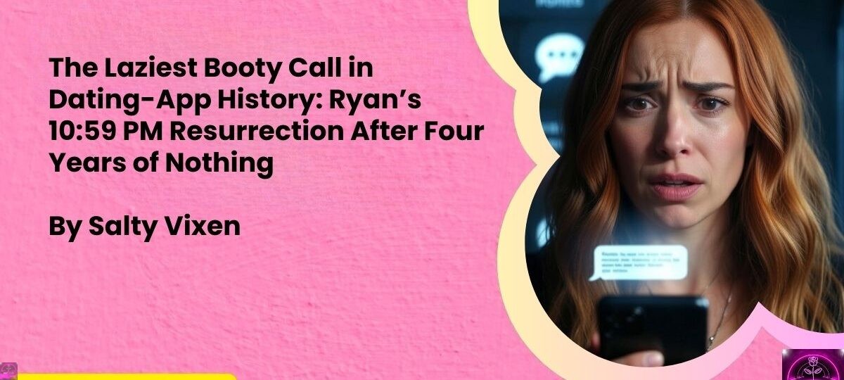 The Laziest Booty Call in Dating App History Ryans 1059 PM Resurrection After Four Years of Nothing