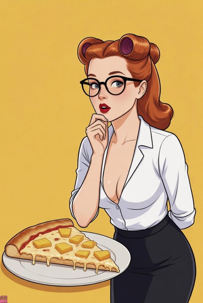 pinapple on pizza 1950s